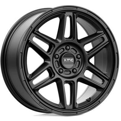 KMC Wheel Aluminum Satin Black, Lifetime Structural Limited Warranty With 1 Year On Finish KM71688045738
