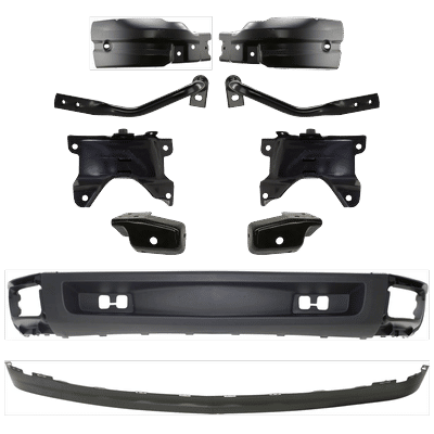 Replacement Valance Plastic Textured, Front, Lower, 1-year unlimited-mileage warranty KIT-071924-39