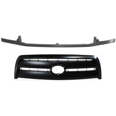 Replacement Grille Assembly Plastic Painted Black Grille, 1-year unlimited-mileage warranty KIT-072924-C3814