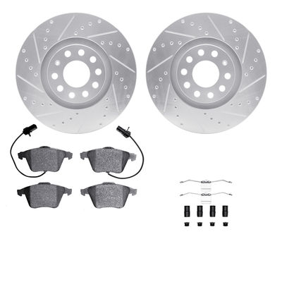 R1 Concepts Brake Disc & Pad Kit eLINE Silver Rotors with European Ceramic Pads Series, Front, 1 Year Limited Warranty WGTH1-73033