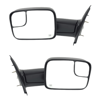 Kool Vue Towing Mirror Textured Black, Driver & Passenger Side, 1-year limited warranty SET-DG44ER