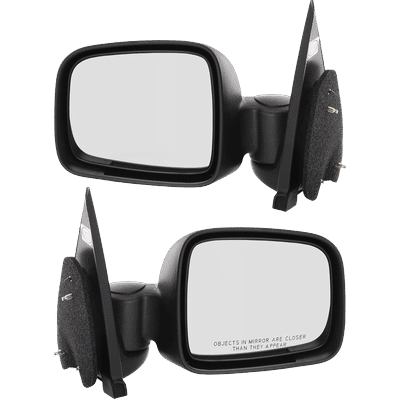 Kool Vue Mirror Textured Black, Driver & Passenger Side, 1-year limited warranty SET-JP26R
