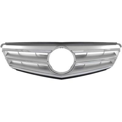 Replacement Grille Assembly Plastic Painted Silver Grille, 1-year unlimited-mileage warranty REPM070123