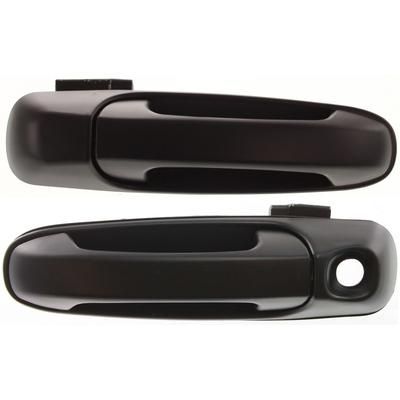 Replacement Exterior Door Handle Smooth Black, Front, Driver & Passenger Side, 1-year unlimited-mileage warranty SET-ARBJ462115