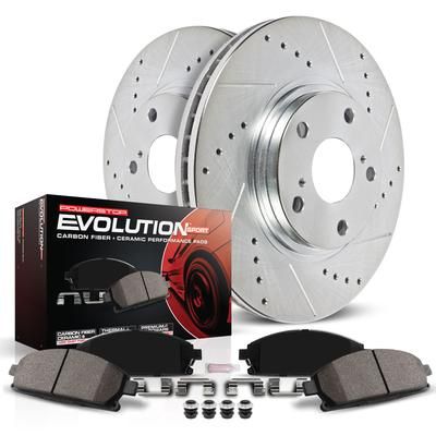 Powerstop Brake Disc & Pad Kit Z23 Evolution Sport Series, Rear, 3-year / 36000-mile limited warranty K5092