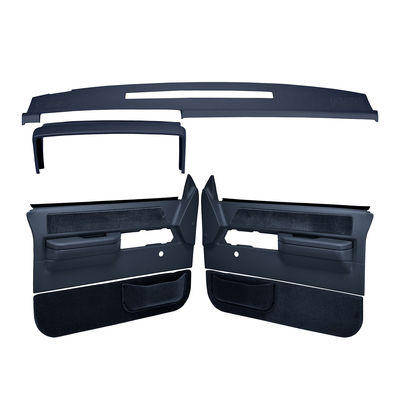 Coverlay Interior Restoration Kit ABS Plastic Dark Blue Dash Cap, Door Panel, Lifetime limited warranty 18-606C36N-DBL
