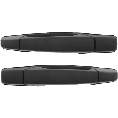 Replacement Exterior Door Handle Plastic Textured Black, Rear, Driver & Passenger Side, 1-year unlimited-mileage warranty SET-ARBC491363