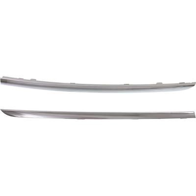 Replacement Bumper Trim Chrome, Front, Driver & Passenger Side, 1-year unlimited-mileage warranty SET-REPB016117