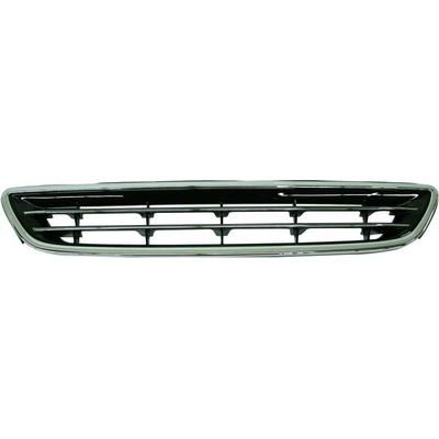 ReplaceXL Grille Assembly Plastic Chrome Shell with Primed Insert, 1-year unlimited-mileage warranty L070116