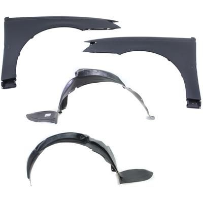 Replacement Fender Plastic Primed, Front, Driver & Passenger Side, 1-year unlimited-mileage warranty KIT-72115-35