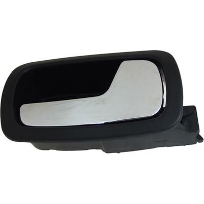 Dorman Interior Door Handle Plastic Chrome Lever with Black Bezel Help Series, Rear, Passenger Side, Lifetime limited warranty 88660
