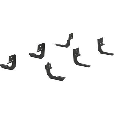 Aries Running Board Mounting Kit Steel Powdercoated Black VersaTrac Series, Lifetime limited warranty with 3-year on finish 2055111