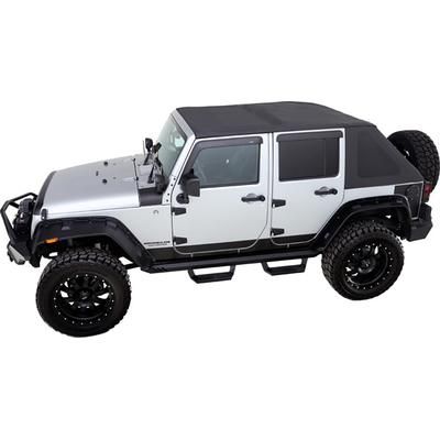 Rampage Soft Top Heavy Duty SailCloth Black Frameless Design TrailView Series, 3-year limited warranty 139835