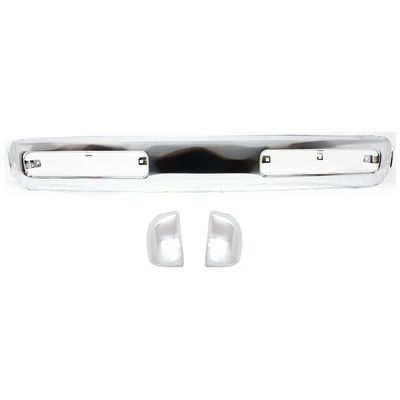 Replacement Bumper Steel Chrome, Front, 1-year unlimited-mileage warranty KIT-110916-82