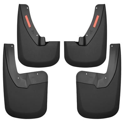 Husky Liners Mud Flaps Plastic Black Custom Fit Series, Front & Rear, Driver Passenger Side, Lifetime limited warranty 58186