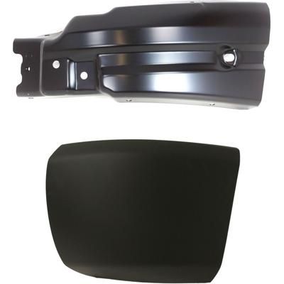 Replacement Bumper End Plastic/Steel Primed, Front, Driver Side, 1-year unlimited-mileage warranty SET-C011104-2