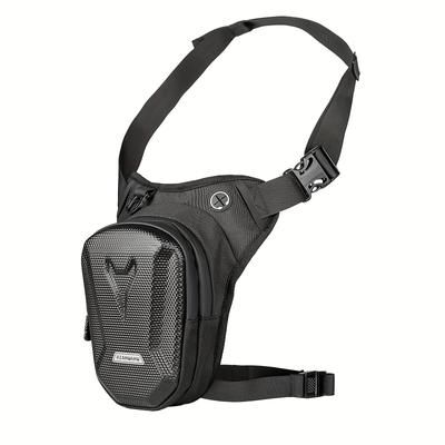 TEMU Knight Tactical High Quality Hard Shell Leg Crossbody Bag - Multi-compartment With Adjustable Strap For Motorcycle Riding, Outdoor Cycling & Casual Use - Black, Motorcycle Bag