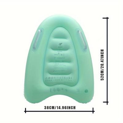 TEMU Lightweight & Inflatable Surfboard - Portable Bodyboard For Swimming, Water Fun | Safe & Comfortable Design With Strong Adhesive Tape | Pink/green