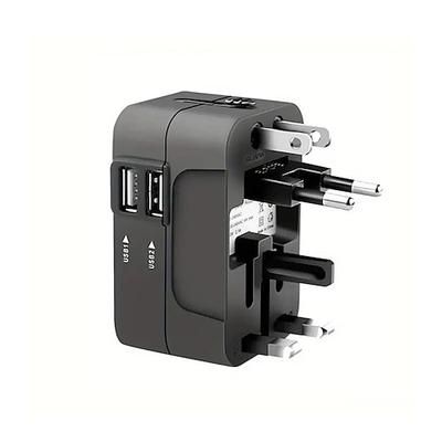 adattatore da viaggio universale spina multi-pin doppia porta usb presa di corrente caricabatterie convertitore eu us uk au spina disponibile