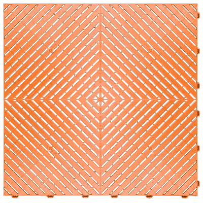 Swisstrax Tropical Orange Ribtrax Smooth Pro Garage Floor Tile (24-Pack)