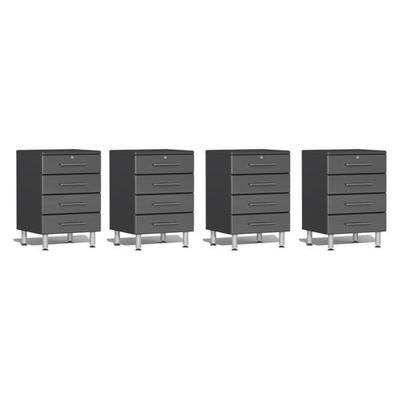 Ulti-MATE Garage Cabinets 4-Piece Garage Base Cabinets, Grey