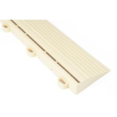 Swisstrax Ivory Pro Series Looped Floor Tile Edge Piece (10 Pack)
