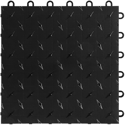 Swisstrax Rubber Home Gym Jet Black Flooring Tiles (10 Pack)