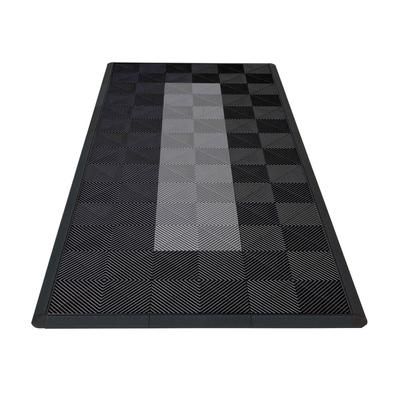 Swisstrax Motorcycle Garage Floor Mat In Ribtrax Pro Tiles (Runner - Black, Grey)