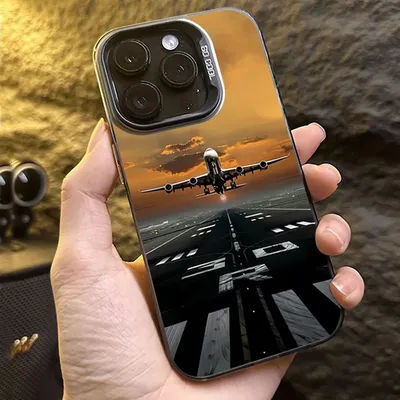 Super airplane Festival Dazzling Shockproof phone Case for iPhone 16 15 Pro Max 16E 14 13 12 11 XS X