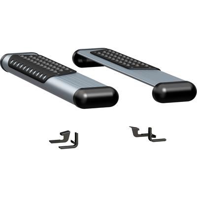 Luverne Running Boards Aluminum Powdercoated Silver O-Mega II 6 in. Series, 583036-571471