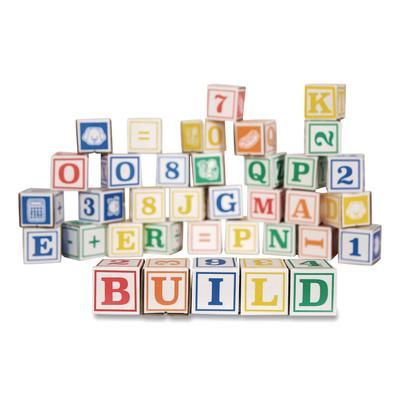 Bankers Box At Play 123 ABC Learning Blocks, Corrugated Board, Assorted, 50/Pack (FEL100016408)