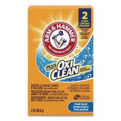 Arm & Hammer Plus the Power of OxiClean Powder Detergent, 2 oz Box, 156/Carton (CDC5703760000)