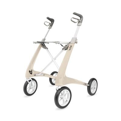 BYACRE Carbon Fiber Rollator with 16.5" W x 24" H Regular Seat, White, 1 EA (BYA100MDW)
