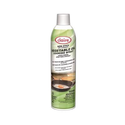 Claire Vegetable Oil Cooking Spray, 17 oz Aerosol Spray Can, 6/Carton (CGC829)
