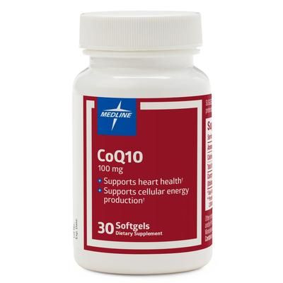 Medline Coenzyme Q10 Softgel, 100 mg, 30/Bottle, 1 BT (OTCM00005H)