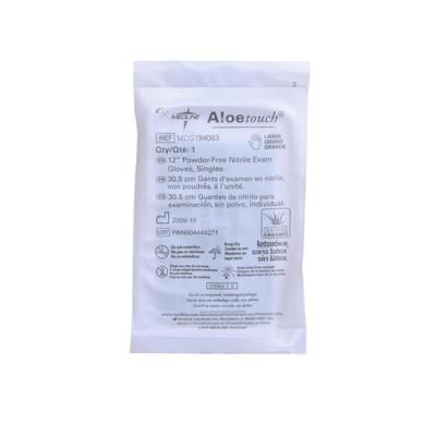 Medline AloeTouch 12" Powder-Free Nitrile Exam Gloves, Sterile Singles, Size S, 100/BX (MDS194081Z)