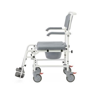 Medline Aluminum Shower Commode Transport Chair, 1 EA (G1-504WCPX1)