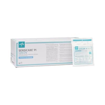 Medline SensiCare PI Green Powder-Free Surgical Gloves, Size 8.5, 200/CS (MSG9285)