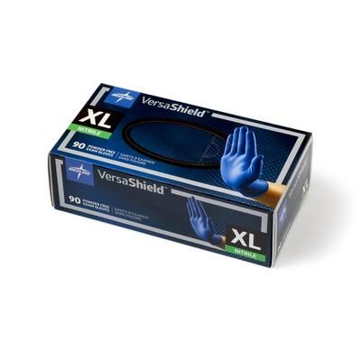 Medline VersaShield Textured Powder-Free Nitrile Exam Gloves, Size XL, 900/CS (VS311XL)