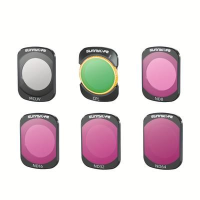 TEMU Suitable For The Dji Pocket3 Filter Set Including Metal Cpl Nd32 Polarizing Filter And Adjustable Nd64/pl Mcuv Filters.