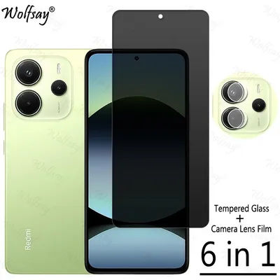 Privacy Screen Protector For Redmi Note 14 4G Anti-Spy Tempered Glass Redmi Note 14 Glass For Redmi Note 14 4G Glass 6.67 inch