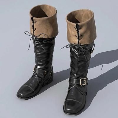 Retrò Vintage Medievale Rinascimento Scarpe A stivale Pirata Vichingo Elfico Costume Per uomo Vichingo Fantasia Halloween Carnevale Performance Feste LARP Adulti Scarpe