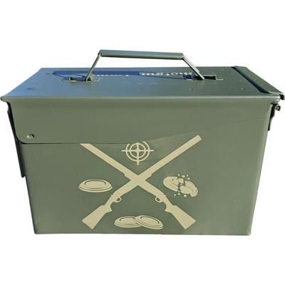 Paladin Shot Gun Ammo Can Green Metal PE-AMMOCSH-2039
