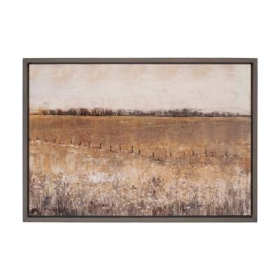 Framed Landscape Canvas Art 34"L by Melrose in Brown/beige