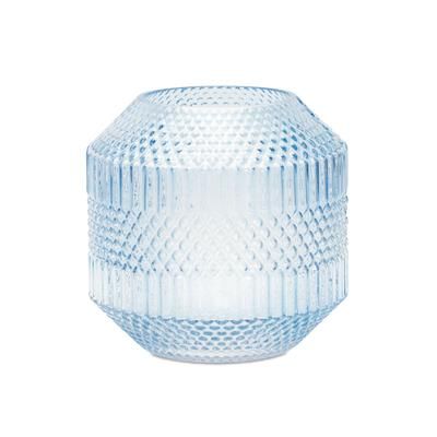 Vase 6.5"D x 6.5"H Glass by Melrose in Blue