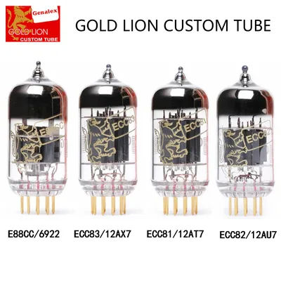 Genalex Gold Lion ECC81 ECC82 ECC83 E88CC Vacuum Tube Upgrade 12AX7 12AU7 12AT7 6922 Vintage Audio Amplifier Guitar AMP DIY HIFI