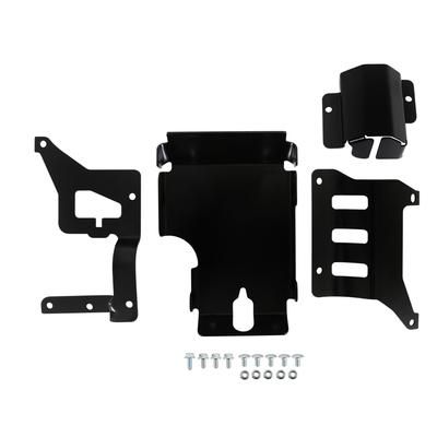 Holley Skid Plate Aluminum Black, 90-day limited warranty 302-35
