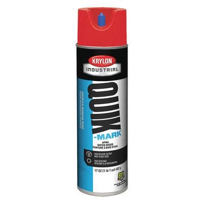 Krylon Quik Mark Inverted Water Based Marking Paints (Carton of 12) Apwa Brilliant Red