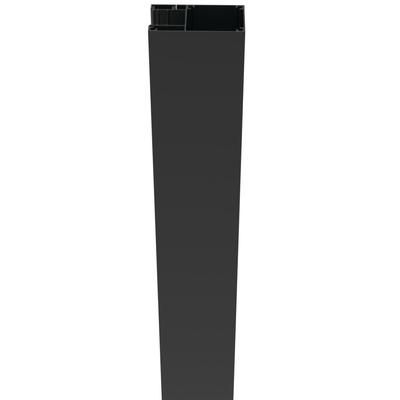 RDI Privacy Rail Post End Post - Satin Black - 72 Inch
