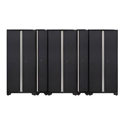 NewAge Garage Cabinets PRO Series Grey 3 x Multi-Use Lockers and 2 x Sports Lockers Set